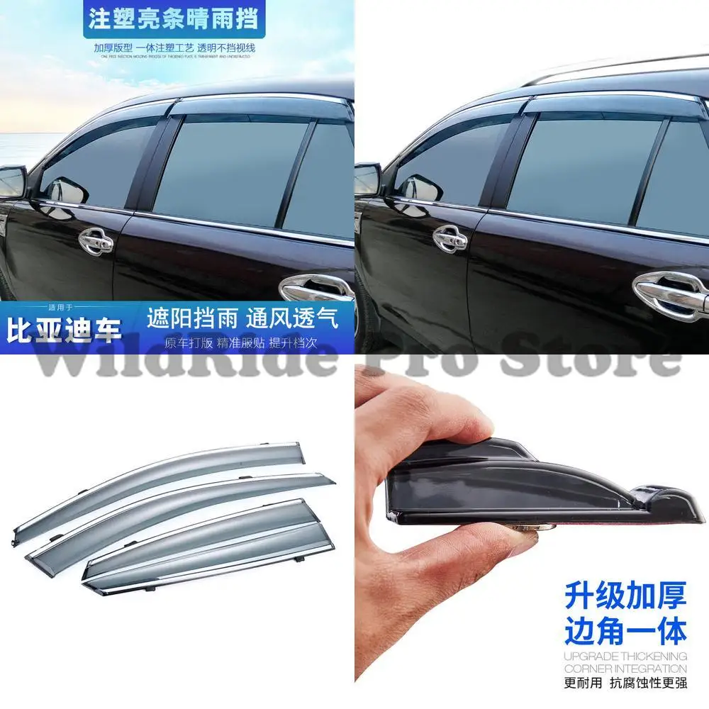 

1 комплект автомобильных оконных козырьков для BYD Tang 2-го поколения S7 S6 Song MAX Yuan M6 E6, дефлекторы от дождя, боковые оконные шторы лобового стекла