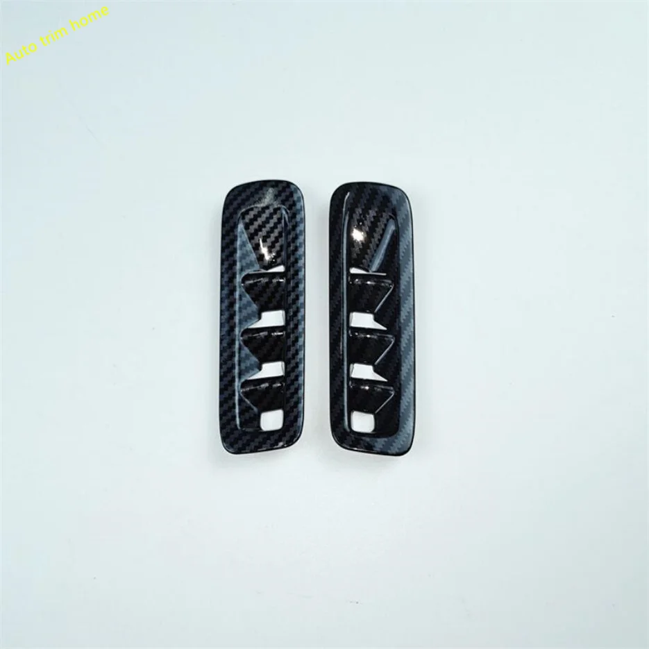 

ABS Carbon Look Matte Pillar A Tweeter Decoration Frame Loudspeaker Cover Trim For Mazda CX-5 CX5 2017 - 2024 Car Accessories