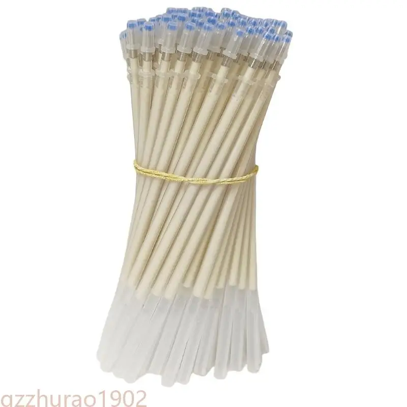 

97QB 100 Pcs/Set Heat Erasable Pen Refills Disappearing Erasable Ink Fabric Marking Pen for Enthusiasts Artists Craftsmen