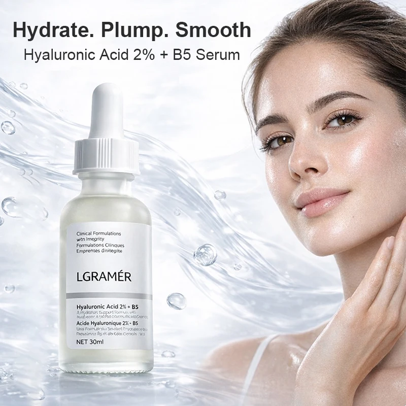 2% Hyaluronic Acid & B5 Serum Facial Anti A-ging W-rinkle Lift Firming Fine Lines Lightening Dark Circle Skin Brightening Serum