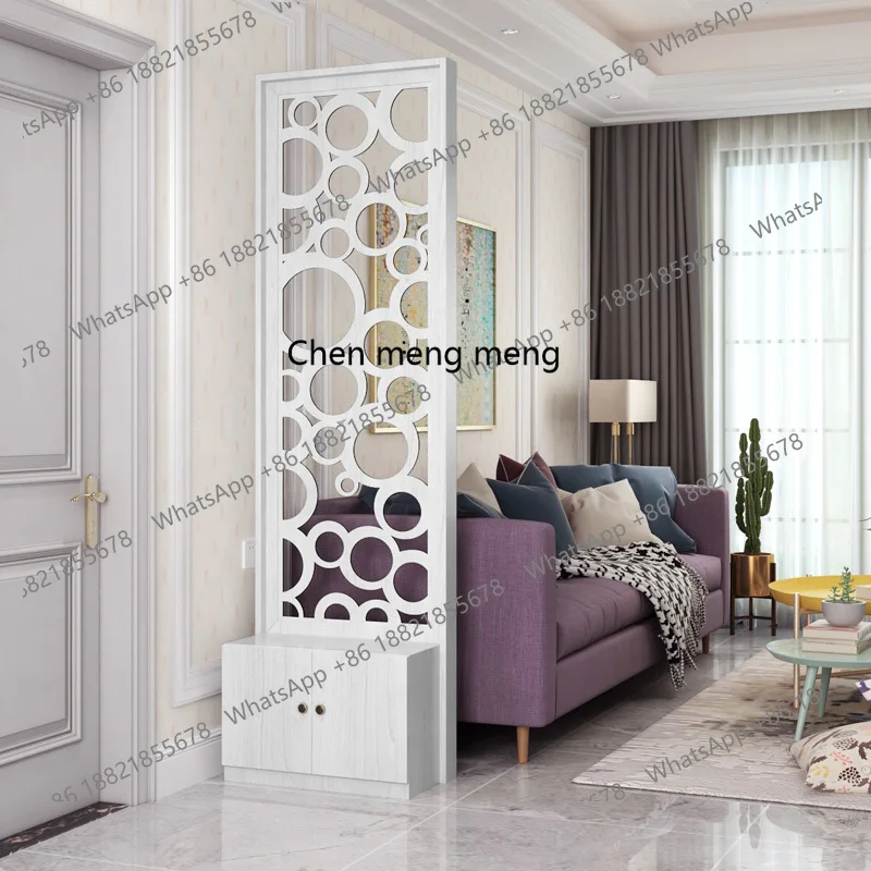 modern screen partition living room bedroom entrance simple decoration light luxurymulti-layer board block feng shui seat screen