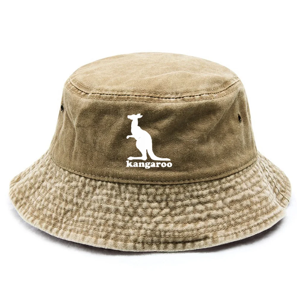 1 Kangaroo Print Hat, Women's Bucket Hat, Men's Hat, Suitable for Outdoor Sports, Foldable Fisherman Hat, Premium Holiday Hat, f