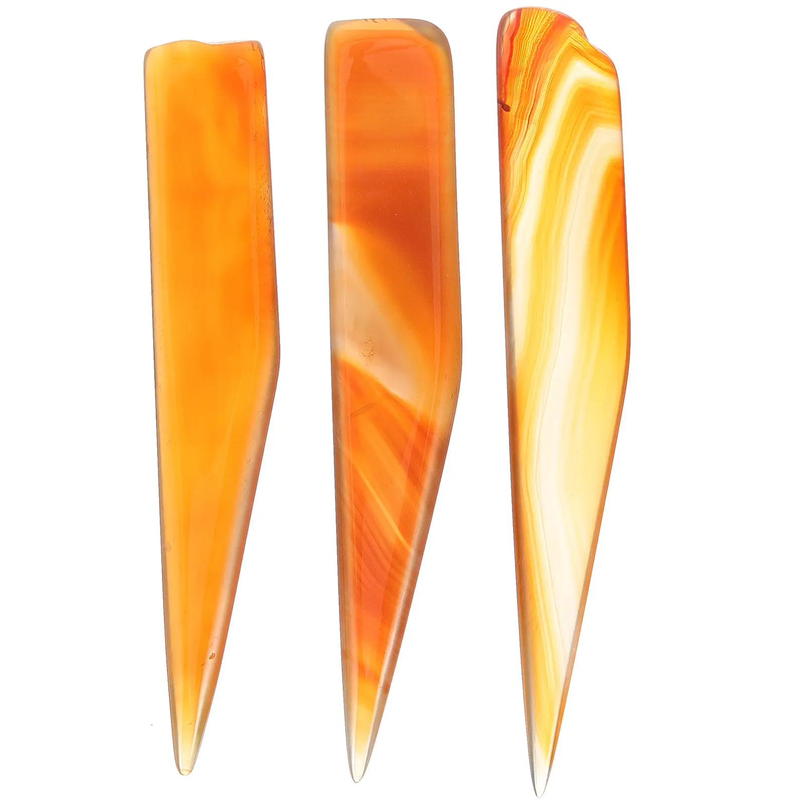 

3Pcs Natural Agate Burnisher Jewelry Polishing Tool for Gold Silver Bracelet Ring Metal Clay DIY Craft Supply Smoothing Polisher