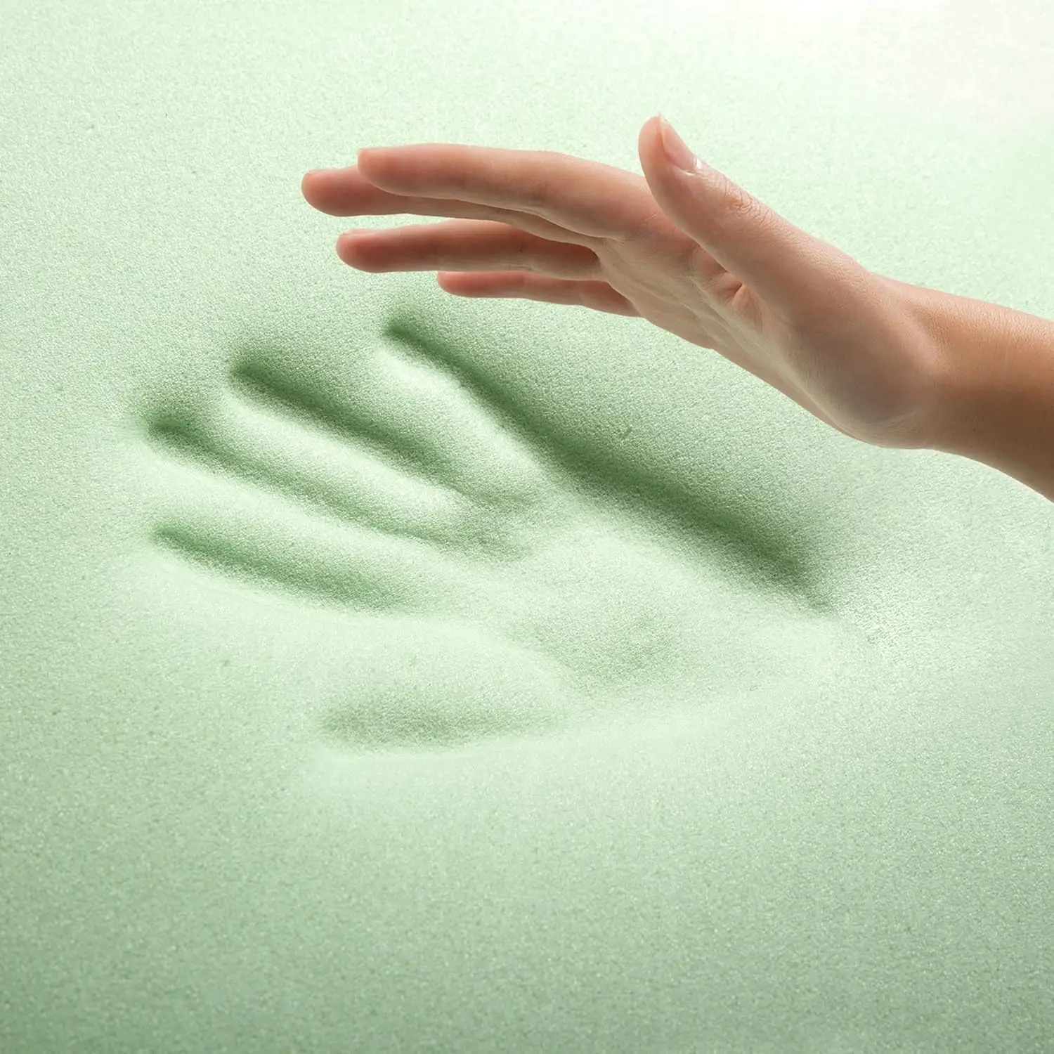 مرتبة مزدوجة من إسفنج الذاكرة ActiveFresh R مقاس 8 بوصة من Green Tea في صندوق مع شهادة تغليف WONDERBOX المدمجة - معتمدة من الولايات المتحدة