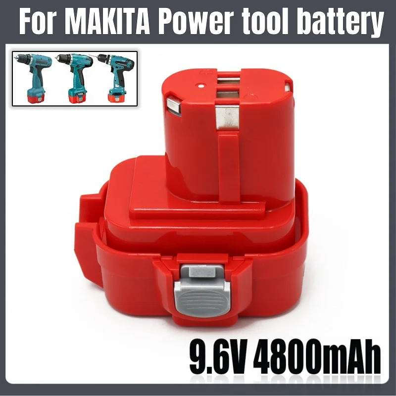 

9.6V 4.8Ah For Makita PA09 9120 9134 9135 9135A 9102 6207D 6222D 6261D 6207D 192595-8 192596-6 Power Tool Battery