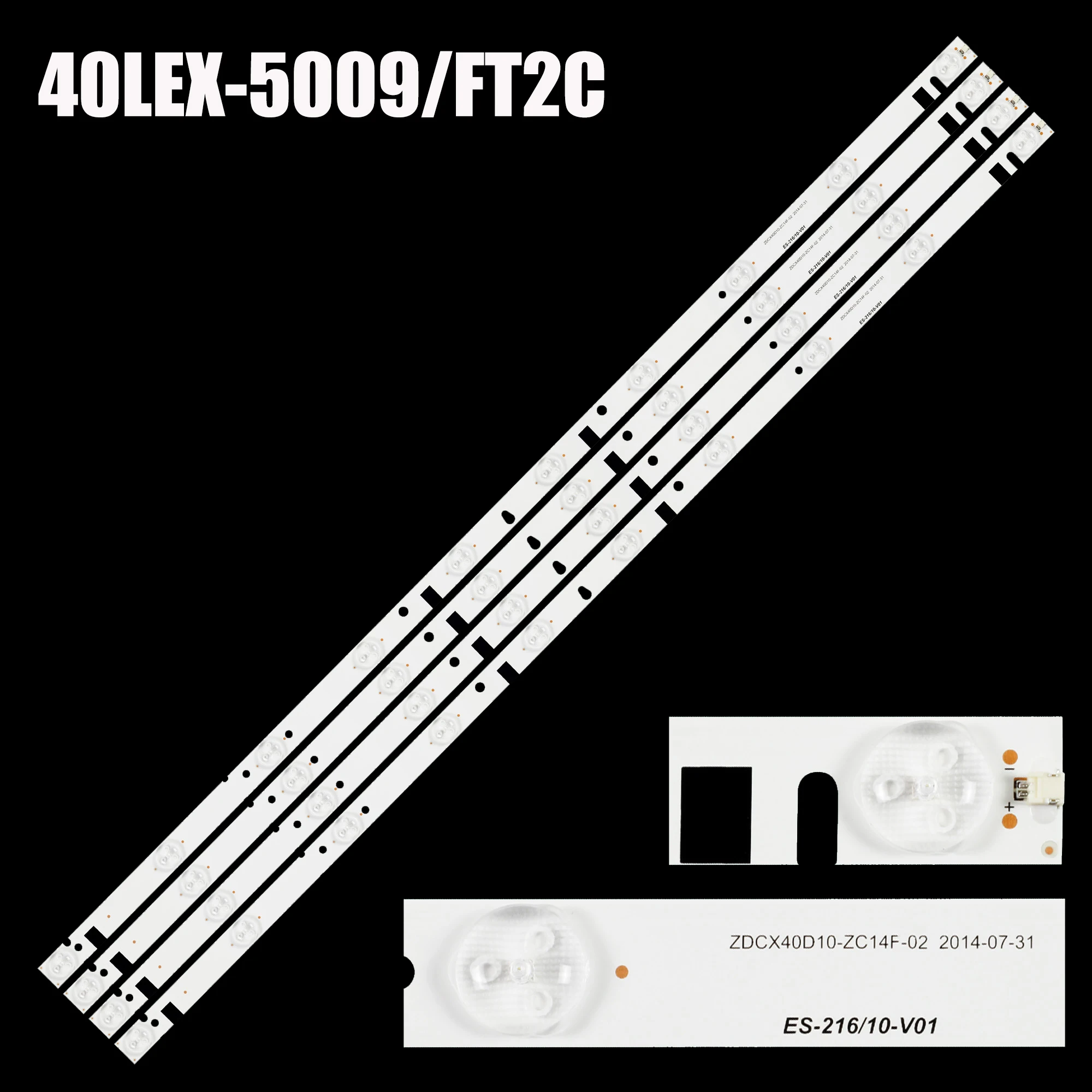 

LED Backlight Strip For HL-00400A28-1001S-01 A1 PLDED4016A-E RLDED4016A-E RB-40SE9FT2C ZDCX40D10-ZC14F-02 303CX400033