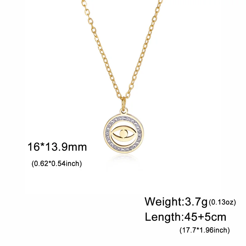 Trendy Edelstahl Strass Baum des Lebens Anhänger Halskette Für Frauen Charme Sommer Schlüsselbein Kette Schmuck Colgantes Cadena – Detail 34