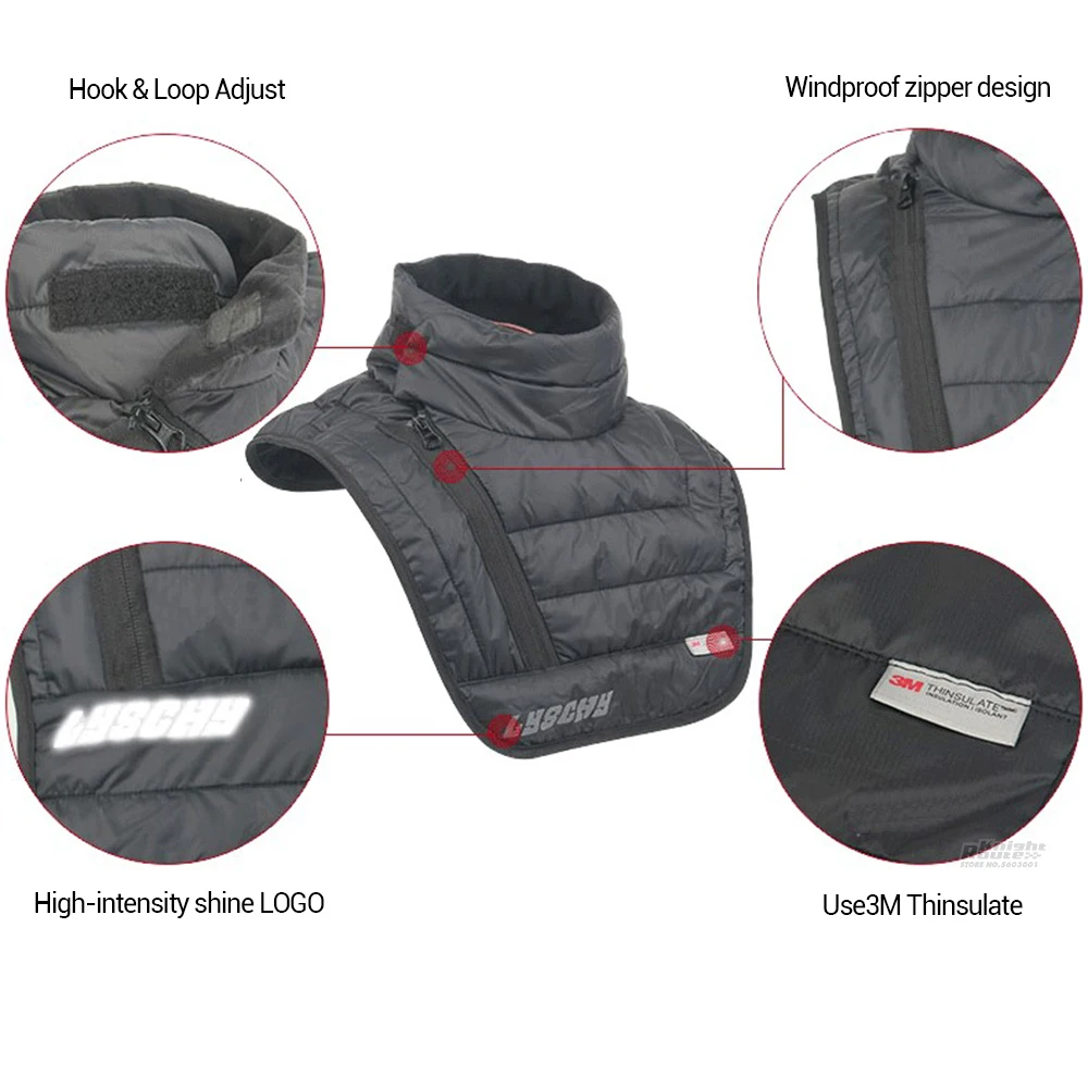 LYSCHY Autumn Winter Motorcycle Warm Scarf Balaclava Waterproof Windproof Face Mask Moto Neck Cloak Face Shield For Men Women image 2