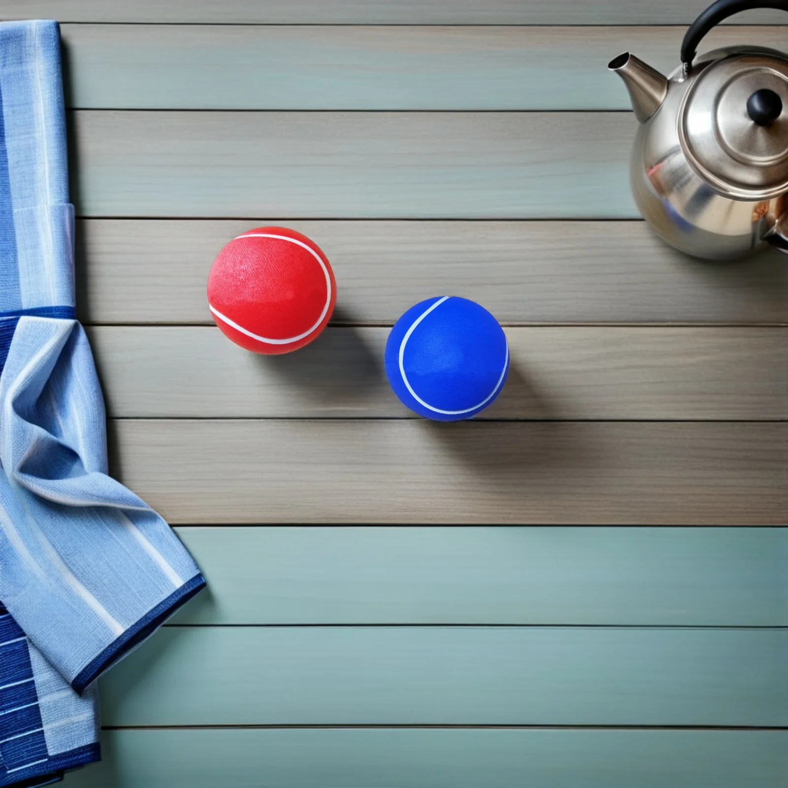 6 قطع من كرات التنس للتدريب على التنس، كرات رياضية للتدريب على كرات التنس للأطفال الصغار، ألعاب الضغط المضحكة للتنس في الهواء الطلق #3