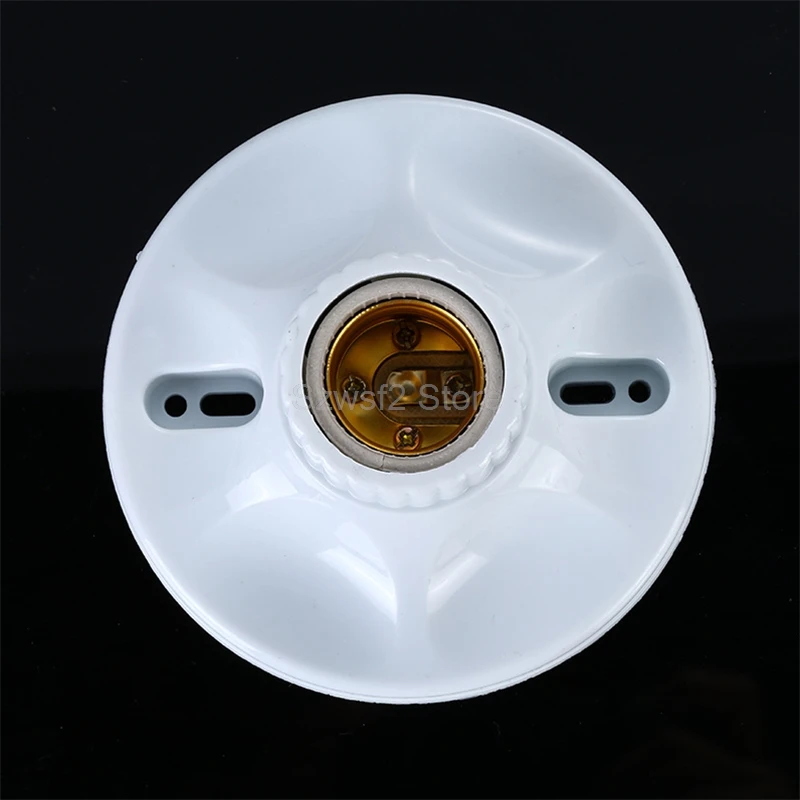 E27 Screw Mount LED Bulb Base with Bakelite Liner, 115mm Paperback Lamp Holder, 6A Socket Converter for Lighting Accessories E2