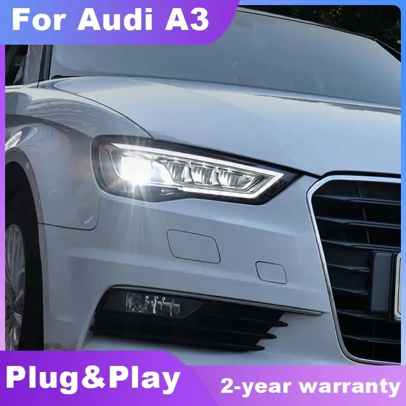 

Car Lights For Audi A3 8V Sedan Sportback 2013-2016 S3 LED Auto Headlight Assembly Upgrade Bicofal Lens LHD RHD Accessories Kit