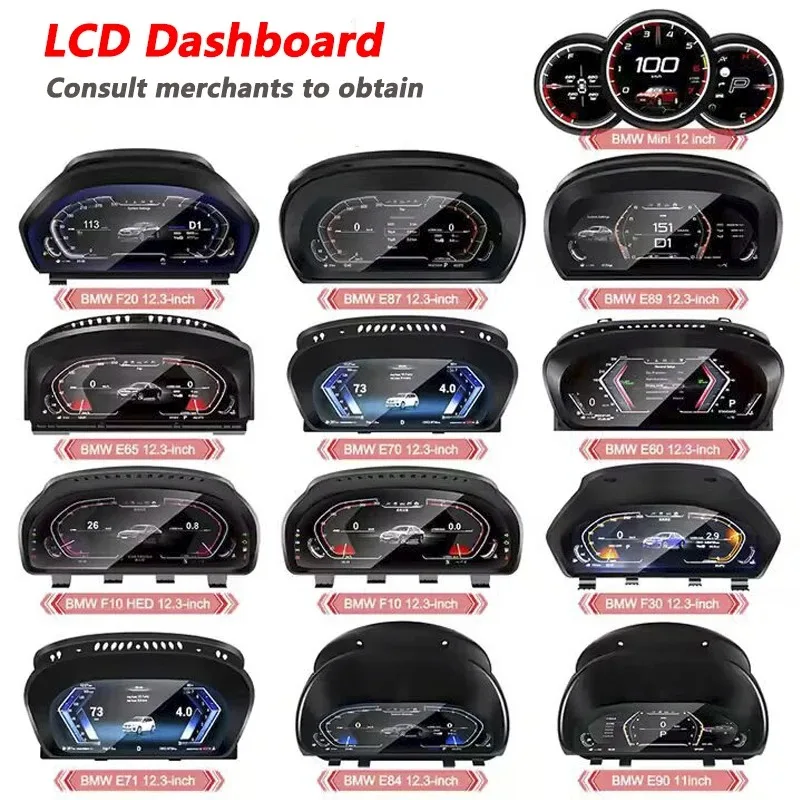 2022 أحدث 3 سلسلة F30 F31 F35 2013 2017 لوحة القيادة أداة الأصلي سيارة LCD الرقمية العنقودية CarPlay بطاقة SD اتصال #5