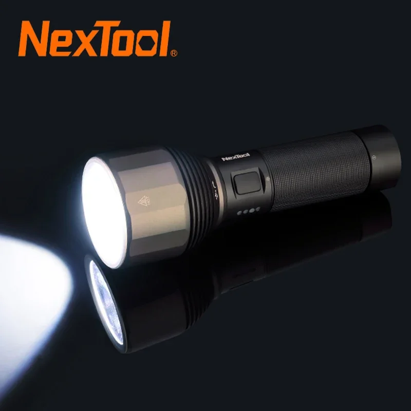 

NexTool Outdoor Led Flashlight Rechargeable 5000mAh 2000lm Ultra Bright 380m IPX7 Waterproof Strong Light EDC Torch Lamp