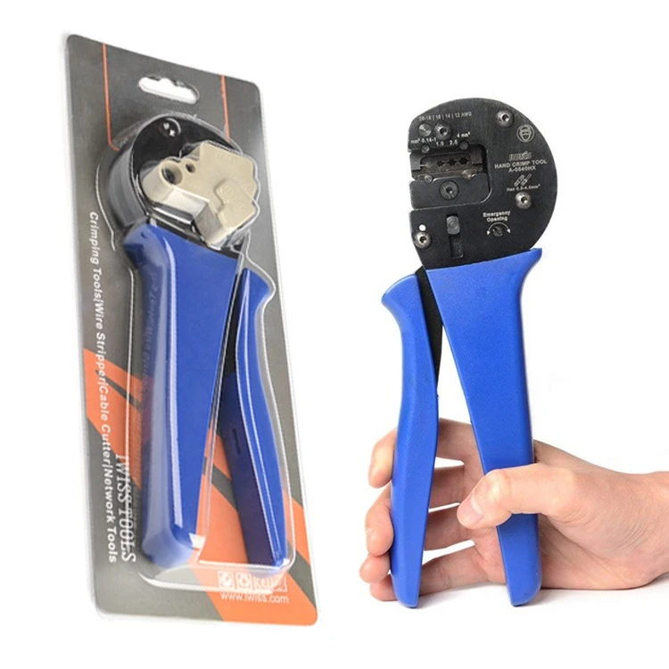 

2026 Heavy Duty Connector Ratchet Crimper for Harting Han D Han E Turning Contacts Industrial Terminal Cold Crimping Pliers