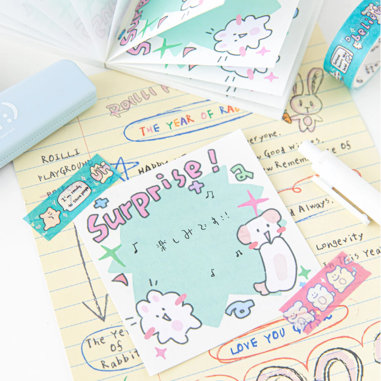 MINKYS 50 Sheets Kawaii Memo Pads Paper To Do List Memo Note Paperlaria DIY Material Stationery