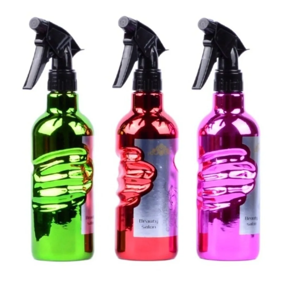 Retro Palm Hairdressing Spray Bottle Continuous Water Sprayer Mist Watering Can Plating Portable Refillable Bottles Barber