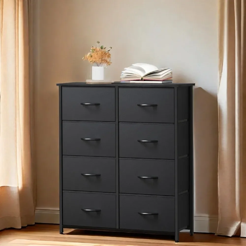 

8-Drawer Fabric Dresser, Tall Storage Tower Unit for Bedroom, Closet for Adults & Teens