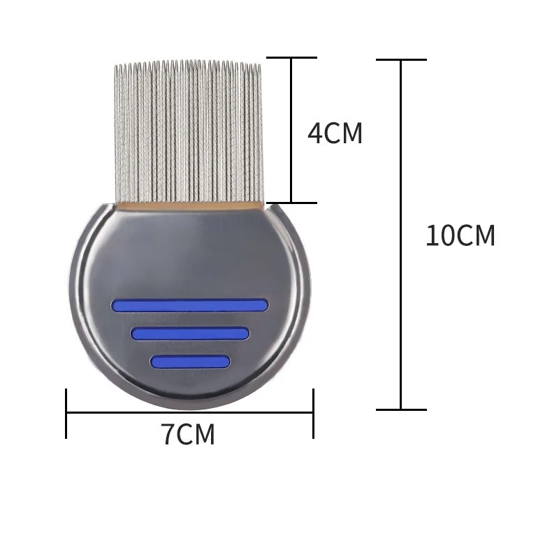 Stainless Steel Terminator Lice Comb pet/Kids Hair Rid Headlice Super Density Teeth Remove Nits Comb Nit Free