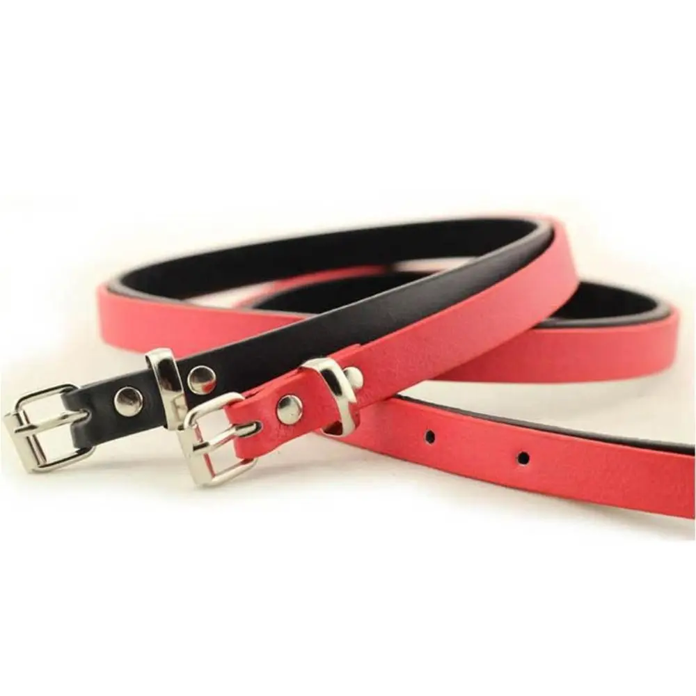 Fashion Luxury Design Leather Belt Casual Versatile Thin Waist Strap Trouser Dress Belts