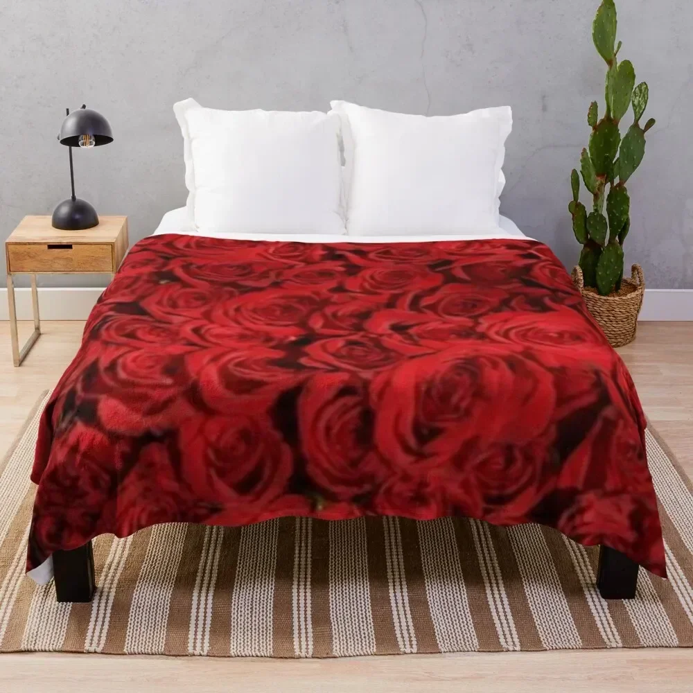Bed of Roses Throw Blanket Soft Breathable Blanket for Night Sleeping