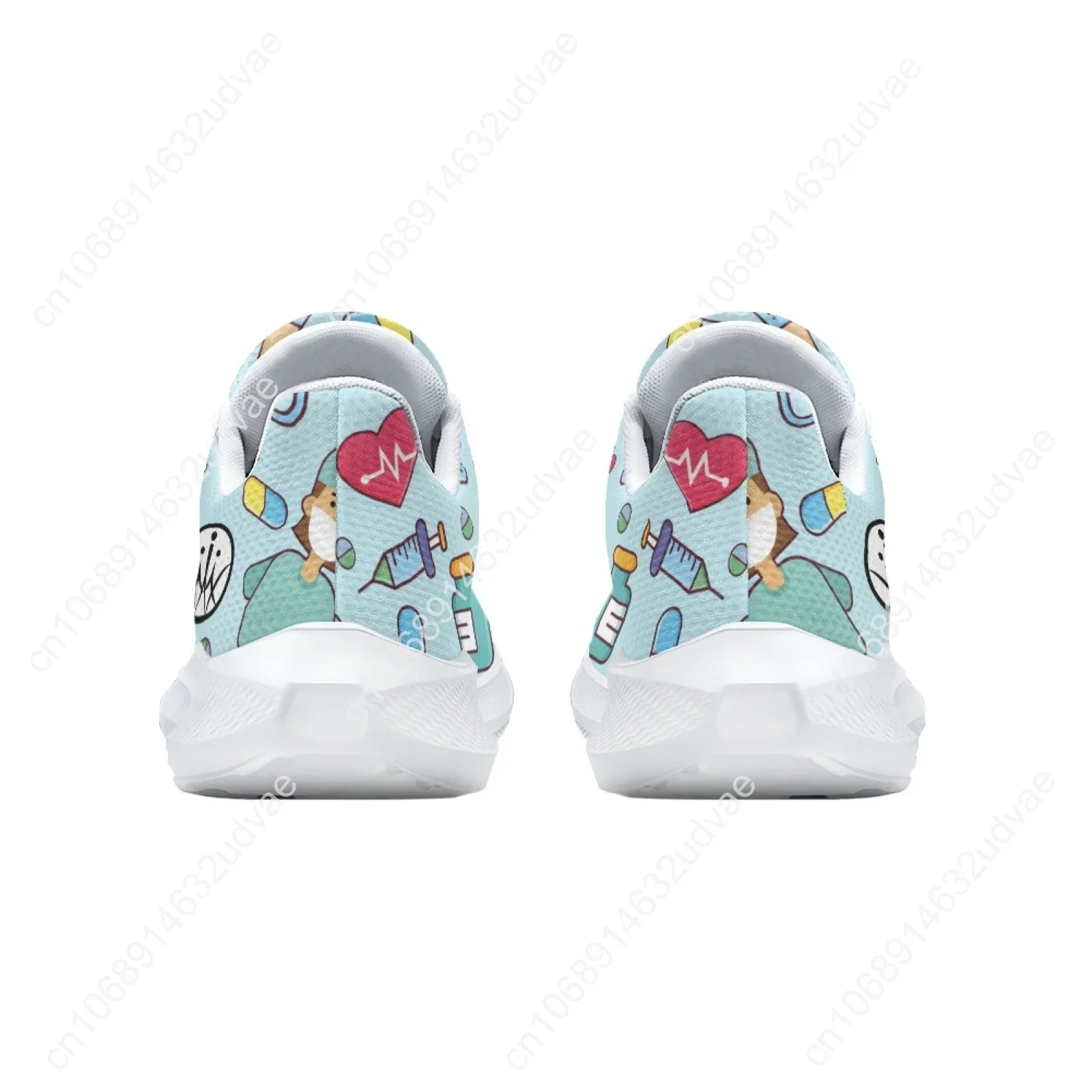 Women's Doctor Nurse Sneakers Medical Hospital Printed Lightweight Running Shoes Ladies Casual Cute Nursing Shoes