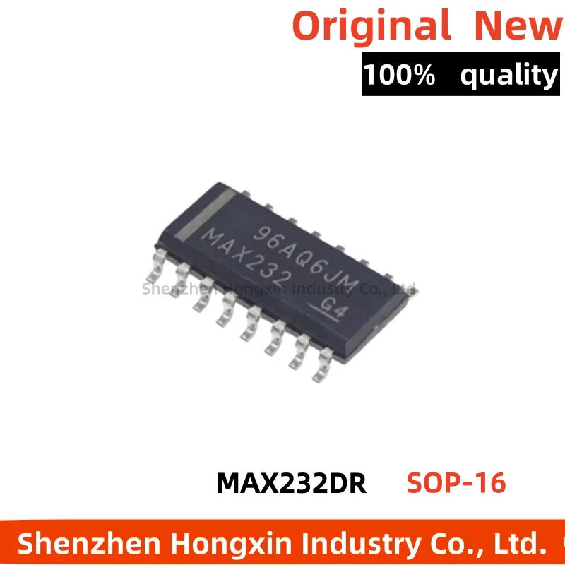 5-10 pieces MAX232DR MAX232 SOP-16 SMT RS232 transceiver IC chip