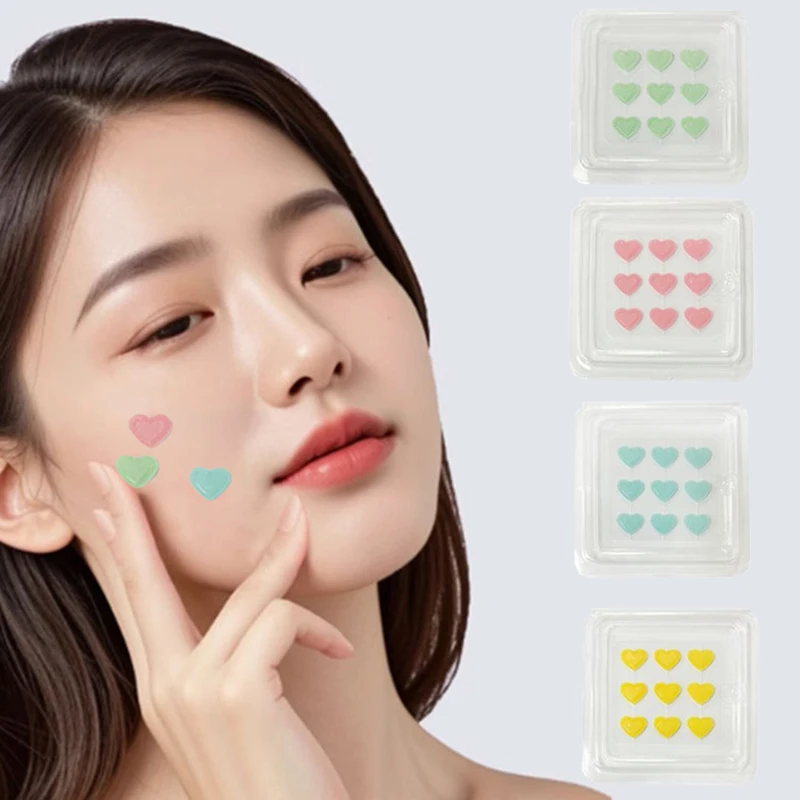 6/9Pcs Water Soluble Stickers Microneedles Blemish Face AcneTreatment Healing Skin Patches Anti Soothing Removal  ﻿