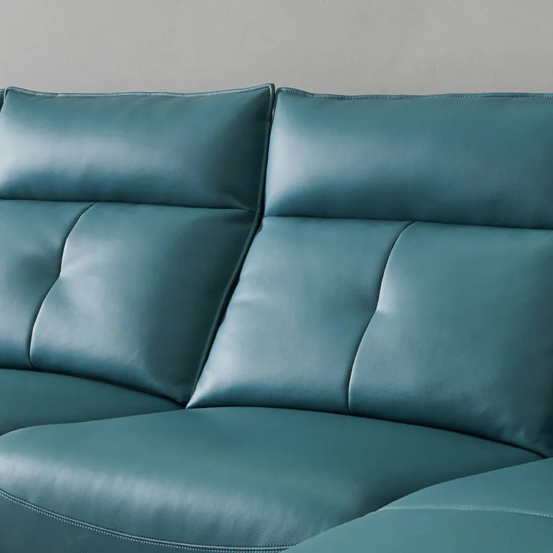 Electric function sofa living room modern simple four person right angle combination
