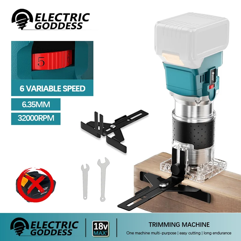 

Electric Goddess Trimming Machine Easyto Install Straight Guide Edge Seam Repair Machine For 18V Makita Battery Power Tools