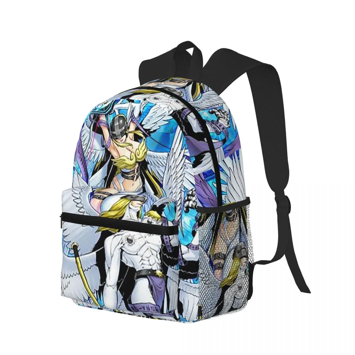 Аниме Digimon Angewomon студенческий рюкзак школьная сумка походный дорожный рюкзак для мужчин и женщин модная сумка для книг сумки на плечо