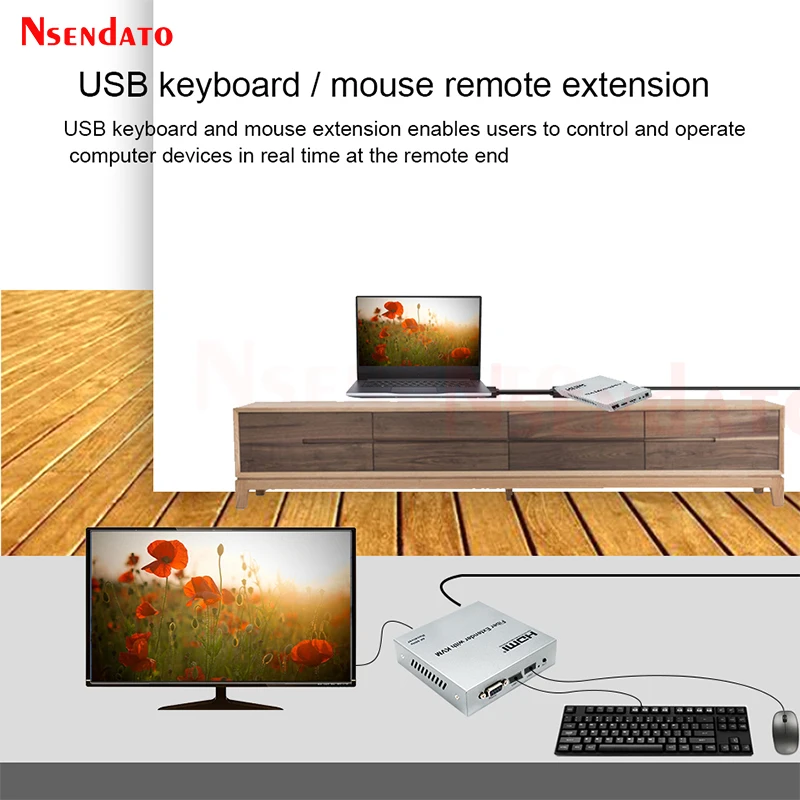 광섬유 20Km 4K 60hz HDMI USB 송신기 및 수신기 USB 키보드 마우스 용 HDMI KVM USB 익스텐더