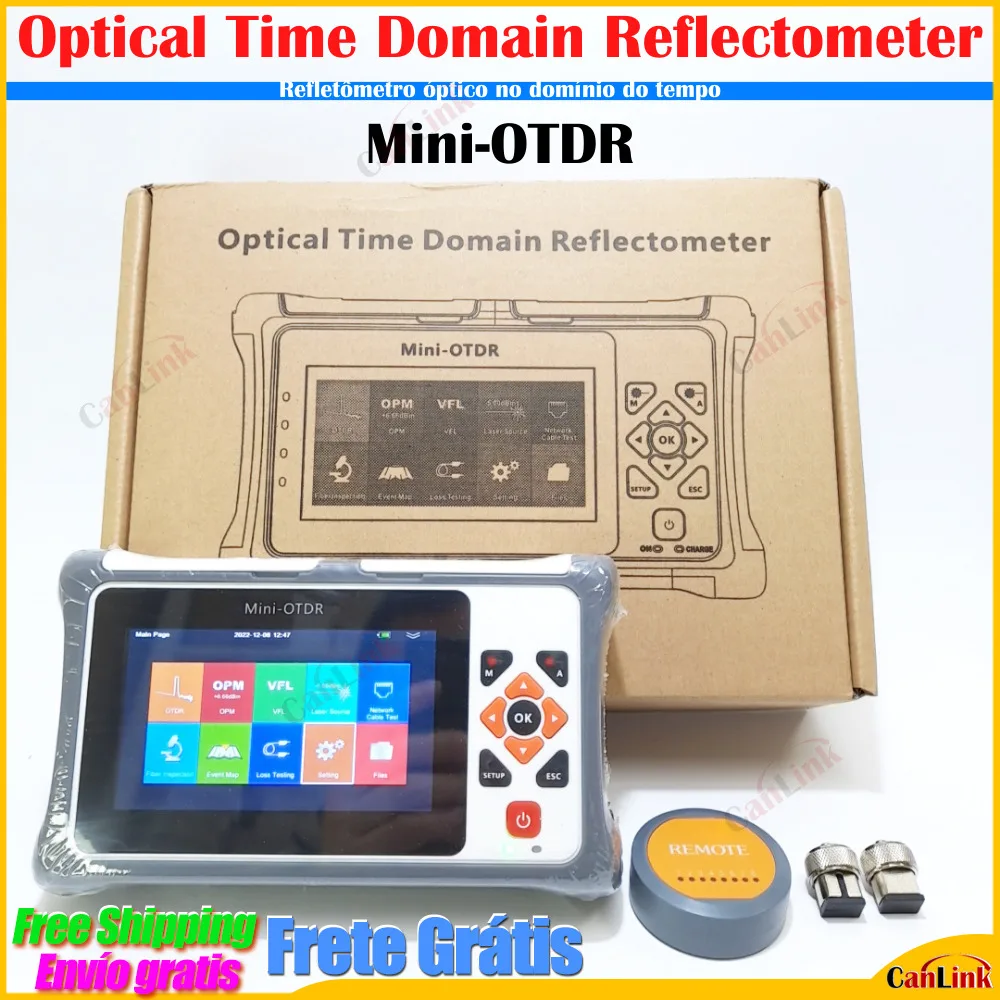 

Multi-function SM 26/24dB Mini OTDR Reflectometer With OPM OLS VFL Touch Screen 1310nm 1550nm Fiber Optic OTDR