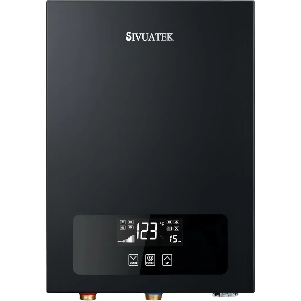 Electric Tankless Water Heater 14kW, 240V - On-Demand Hot Water for Whole House - ETL Certified, Self Modulating-Compact Design