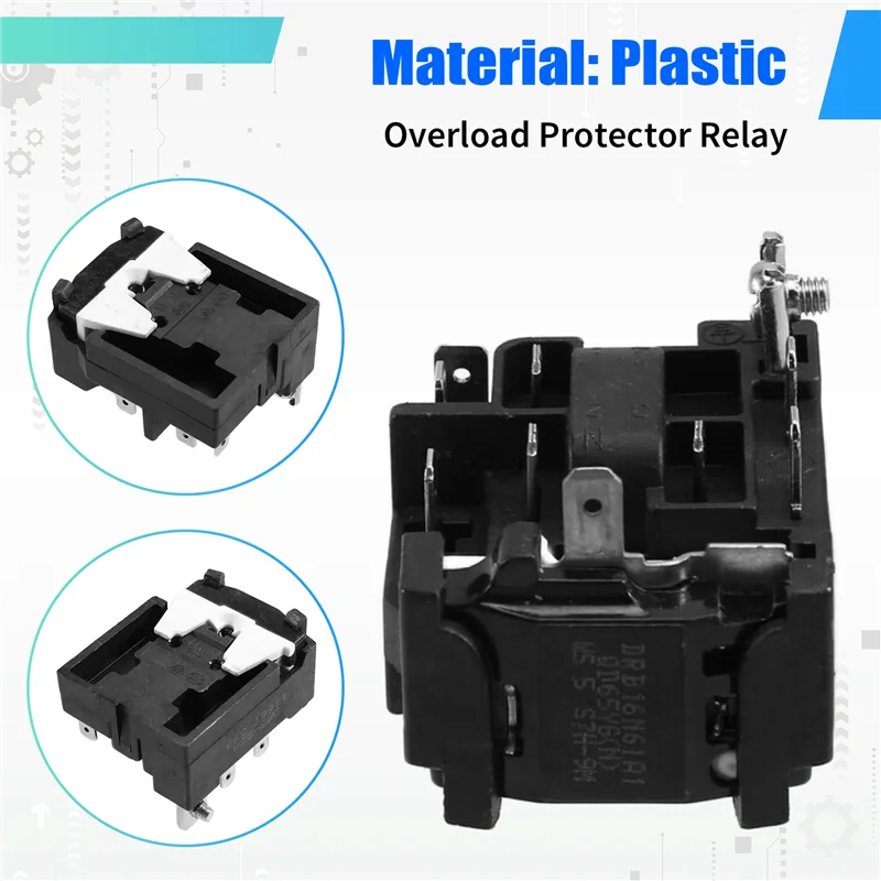 

AS60-Starter QP3-22A Overload Protector Relay Refrigerator Accessory For Homa BCD-285K Refrigerator Compressor PTC