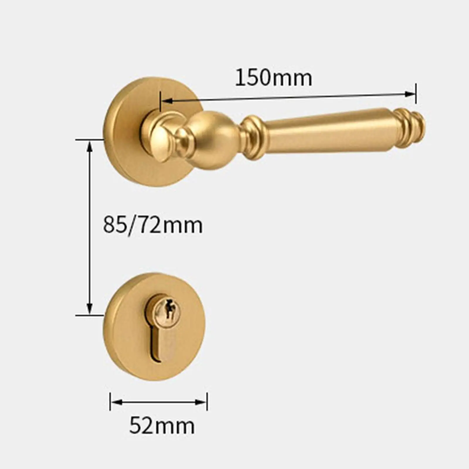 

Door Lock Anti Bump Resistant for Right Left Sided Doors Lever Door Handle