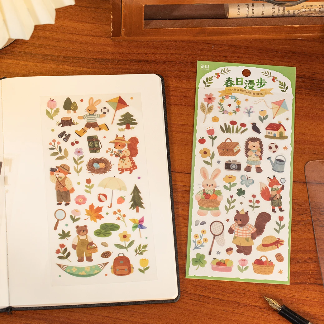 2 قطعة/الحزمة لطيف الحيوانات لعب الأطفال أعواد تزيين اليدوية الحرفية Diy بها بنفسك سكرابوكينغ المجلات لوازم #3