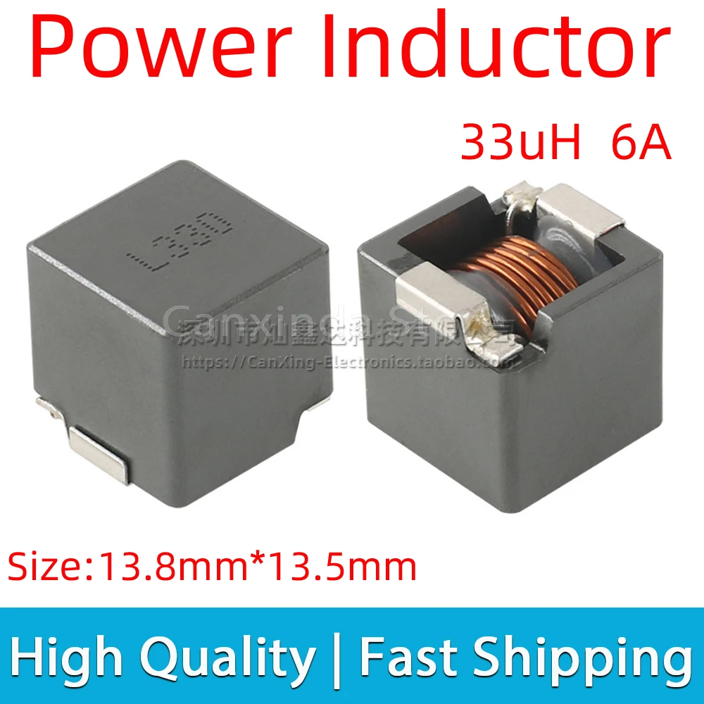 

2pcs SINC1313-330M L330 SMD SMT Shield Power Inductor Inductance 33uH 6A High Current Moulding Filter