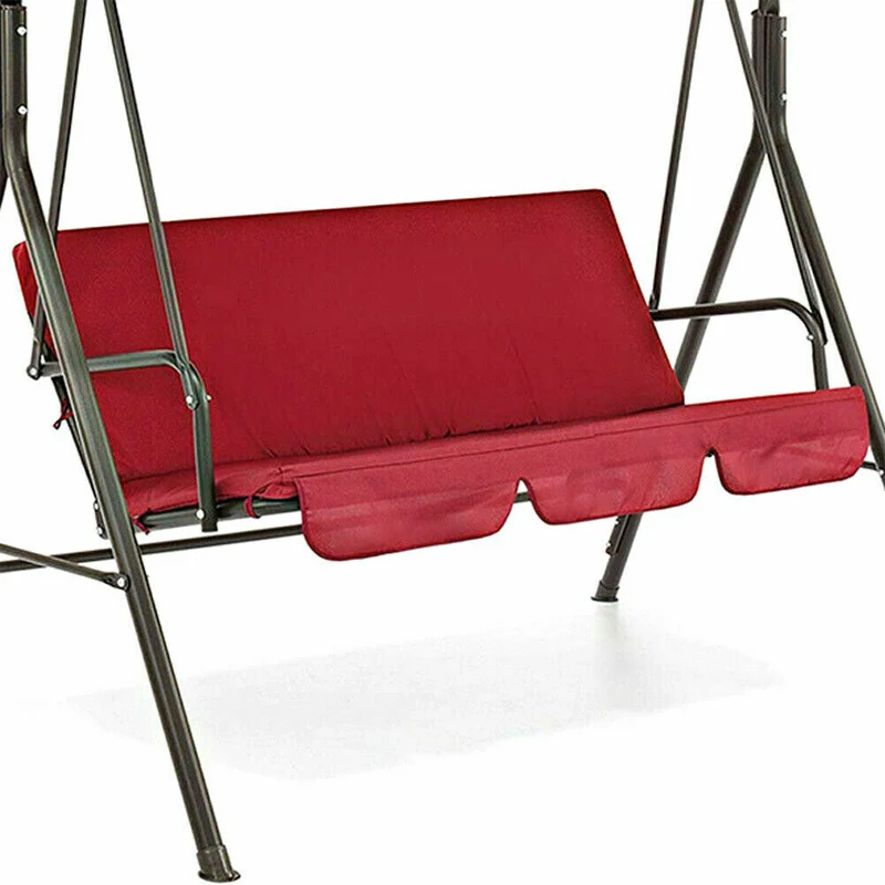 3-Seater Outdoor Swing Chair Canopies Seat Cushion Cover Waterproof Replacement For Garden Yard Furniture Cloth Hood No Frame image 5