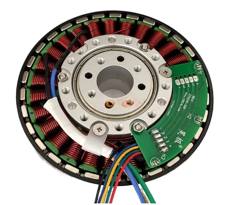 9910 Hollow Shaft DC Brushless Motor, 2.0Nm Torque Disc Flat Motor for Robotics & Automation