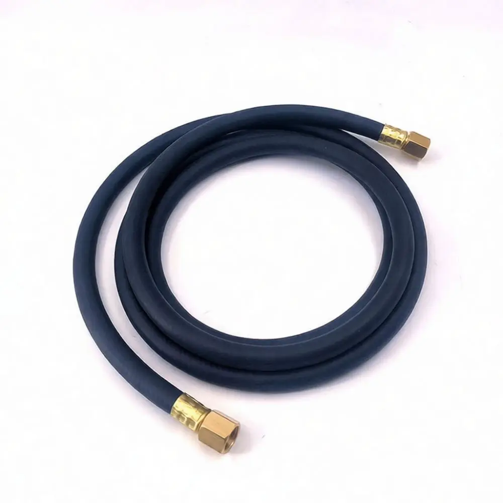 2Meters Argon Gas Hose Black Rubber Pipe G14 Interface High Quality Wearable Welding Torch Accessory For Professional Use
