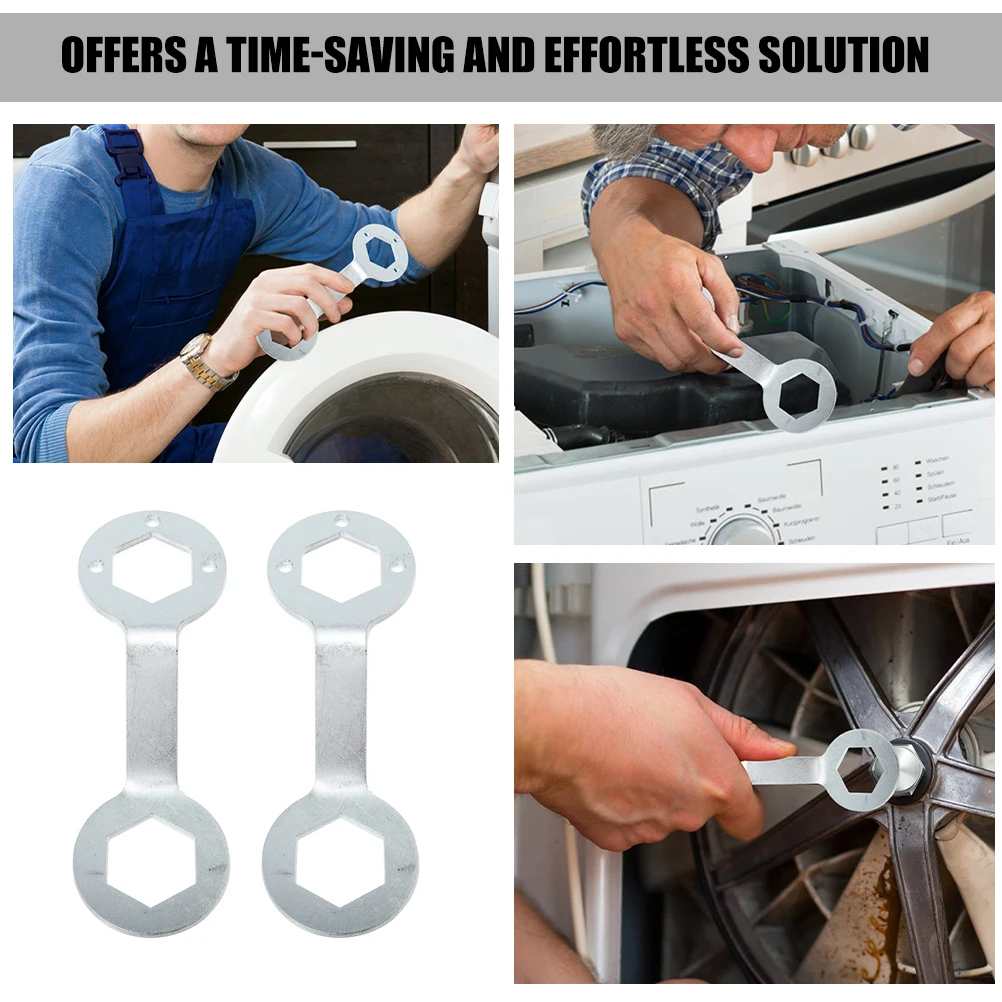 

2pcs 36mm 38mm Steel Spanner Wrench for Washing Machine Clutch Repair Nut Disassembly Tools Hand Tools Washer Spanner Set