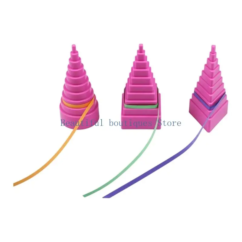 U4LF Handheld Wire Forming Mandrels with Stepped Square, Triangular, and Round Profiles for Jewelry-Making Tasks by Hand