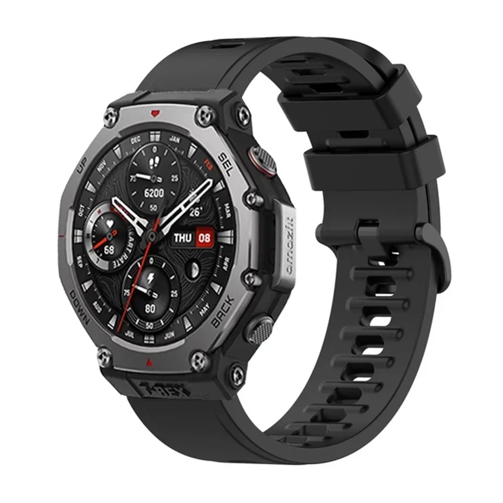 سيليكون حزام ل Amazfit T-rex 3 ساعة ذكية معصمه موصل الرياضة الفرقة ل Huami Amazfit T-rex 3 سوار إكسسوارات