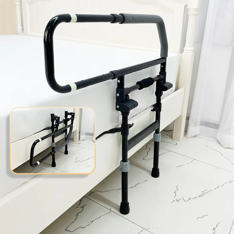 ارتفاع قابل للتعديل سرير قابل للطي درابزين جانبي قابل للطي لكبار السن. #3