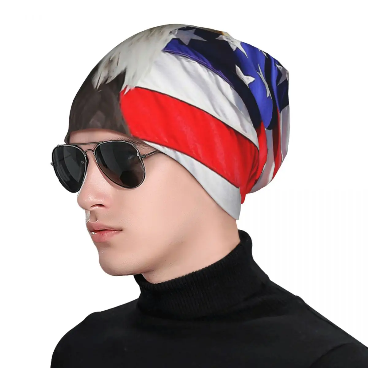 Hat American Bald Eagle Autumn Spring Caps For Men Women National Flag Skullies Beanies Ski Caps Cotton Bonnet Hats