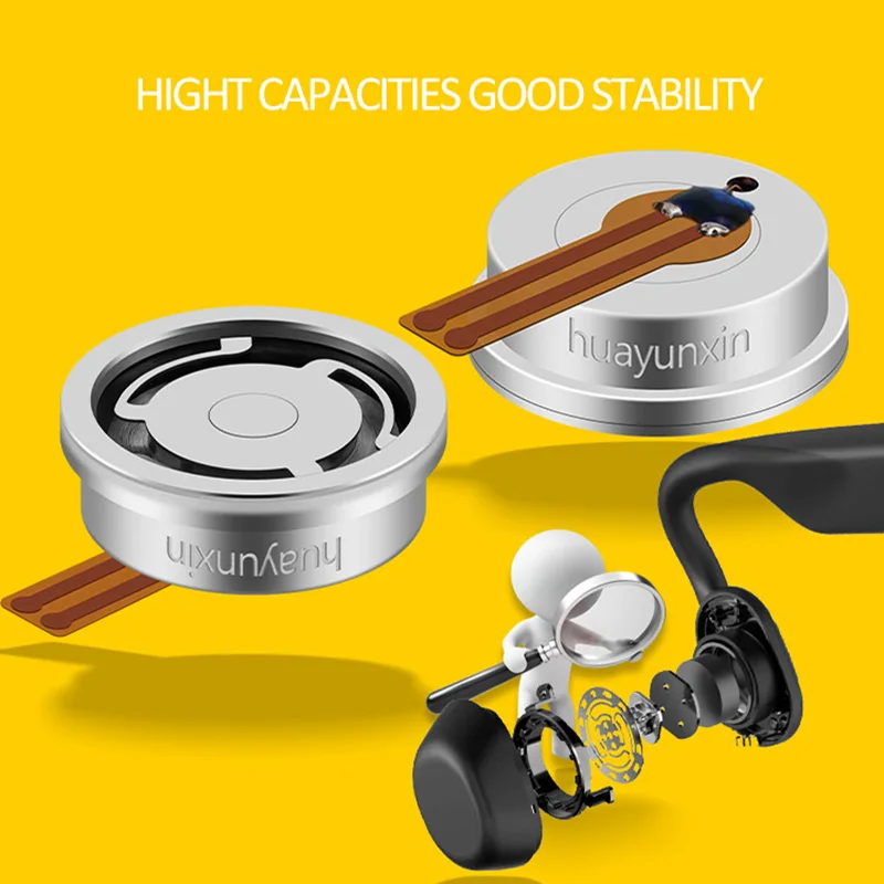 High-end Deep Bass Horn Miniature Parts TWS Wireless Earbuds Bone Conduction Dynamic Hybrid Headphone Hifi17.8mm Speakers Driver