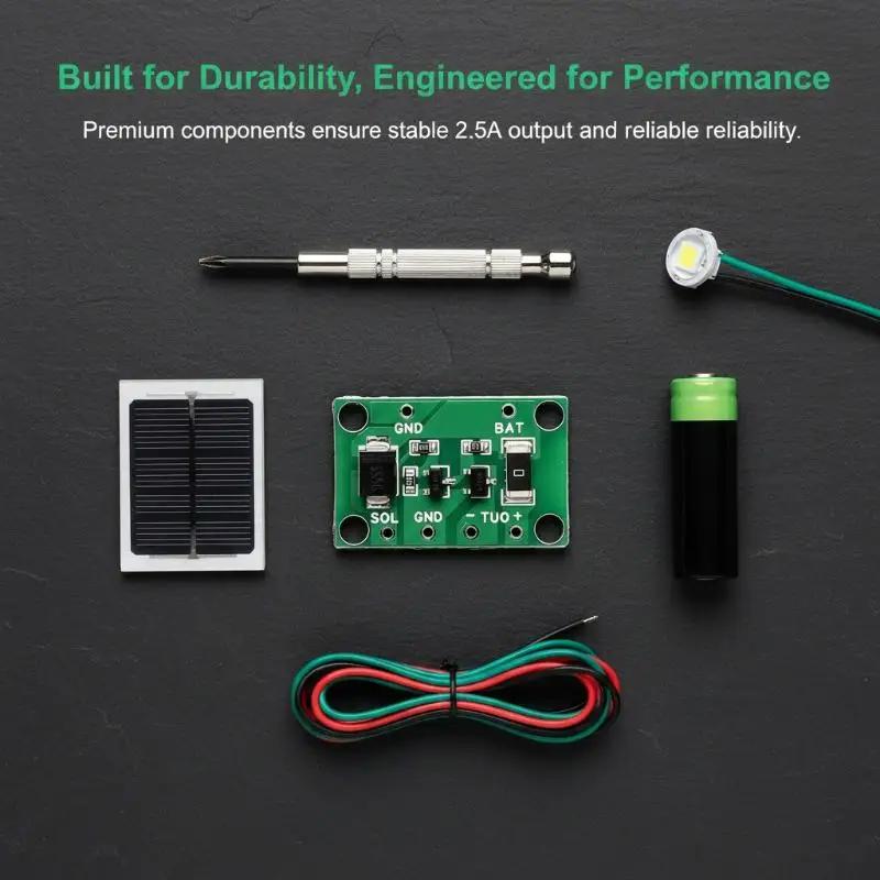 2026NEW Solar Garden Light Control Switch PCB Charging Controller 1A 3.7V 6V 12V for Lawn Landscape Lamp Battery Regulator Board