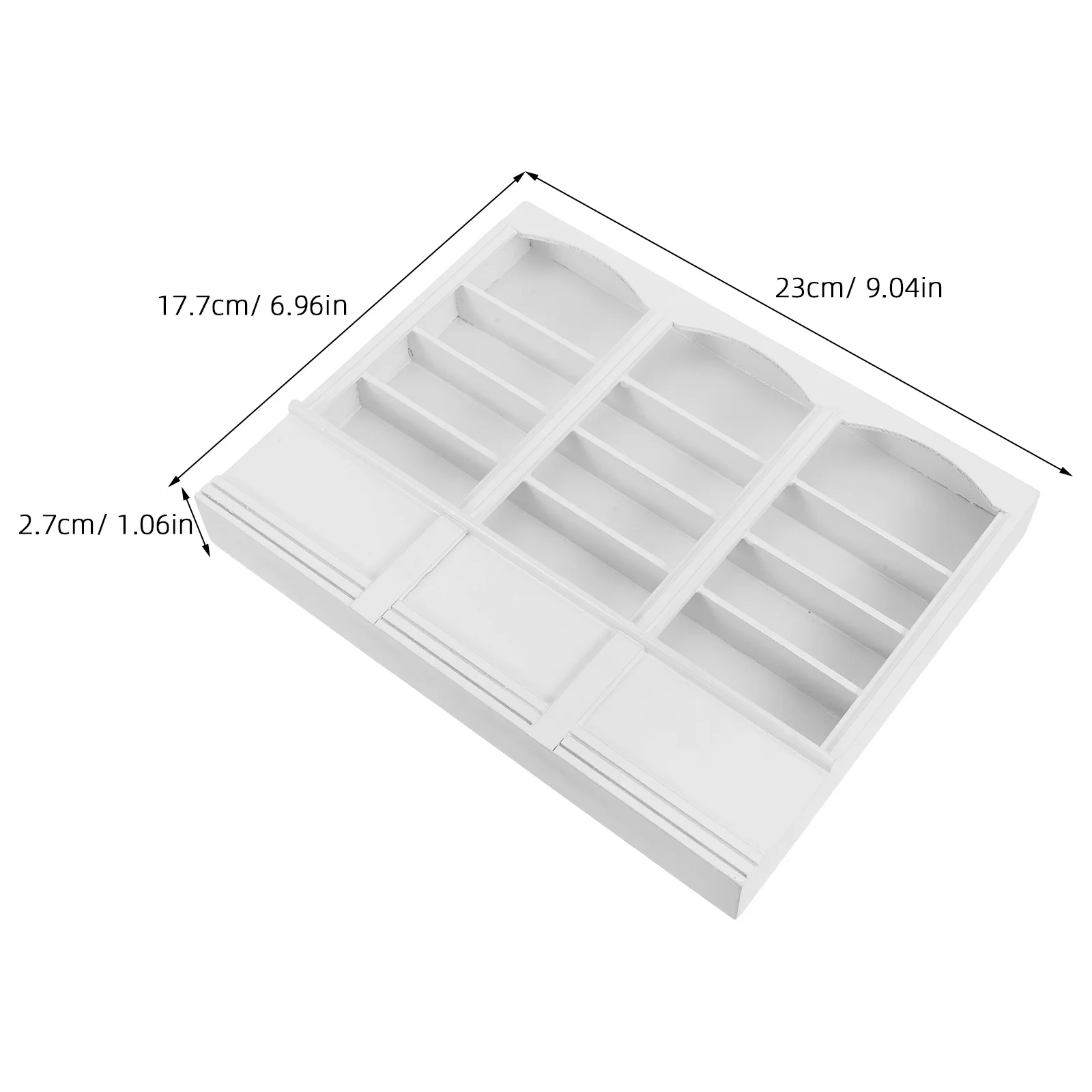 1 قطعة خزانة الكتب الثلاثية عالية الجودة رف عرض المنزل أثاث صغير متين لتقوم بها بنفسك الحرف ملحقات تزيين المناظر الطبيعية الصغيرة