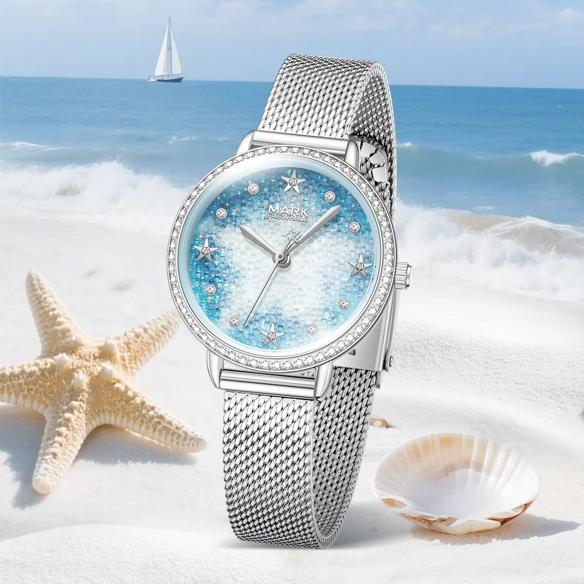 Mark Fairwhale 3130 New Women's Watch Quartz Luxury High Diamond Waterproof Watches for Women Relojes Para Damas Reloj Mujer
