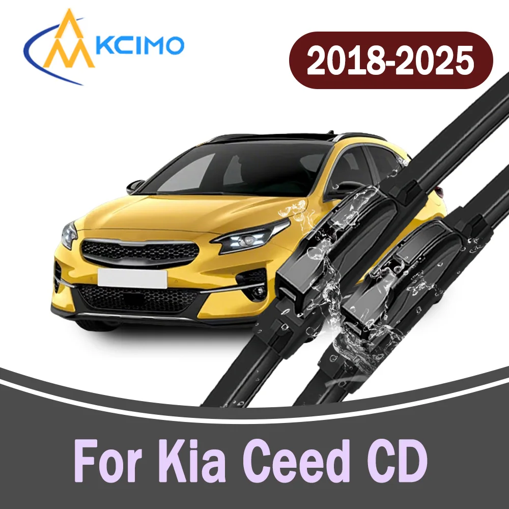 All-Weather Front Windscreen Wiper Blades For Kia Ceed CD XCeed Proceed 2018–2025 Car Windshield Replacement Parts 2Pc